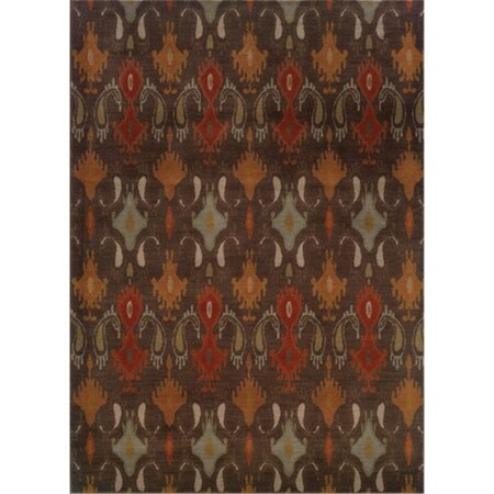 Sphinx By Oriental Weavers Area Rugs, Casablanca 4447A 10X13 Rectangle - Mink/ Multi-Nylon/Polyp C4447A300390ST